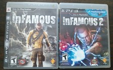 Infamous With Manual & Infamous 2 No Manual - Playstation 3/PS3 - Tested