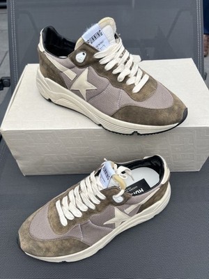 Golden Goose Men's Running Sole Sneaker Olive Green/Cream Trainers Schuhe Gr.41