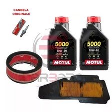 Tagliando Yamaha Xenter 125 e 150 2012-2019 / Kit Olio Motul 5000 Filtri Candela