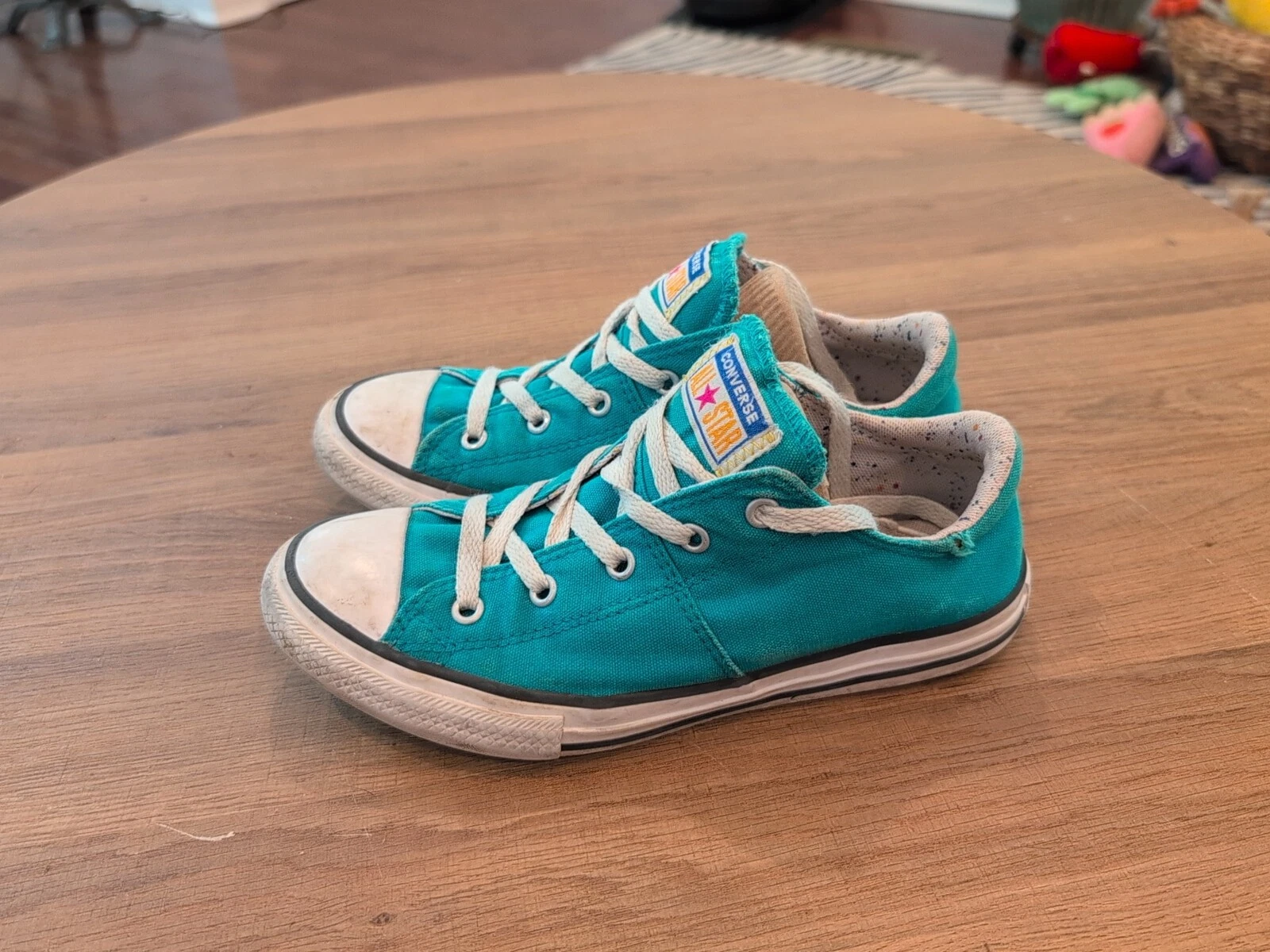 Scarpe sneakers casual Little Kids Converse Madison blu acqua taglia 4