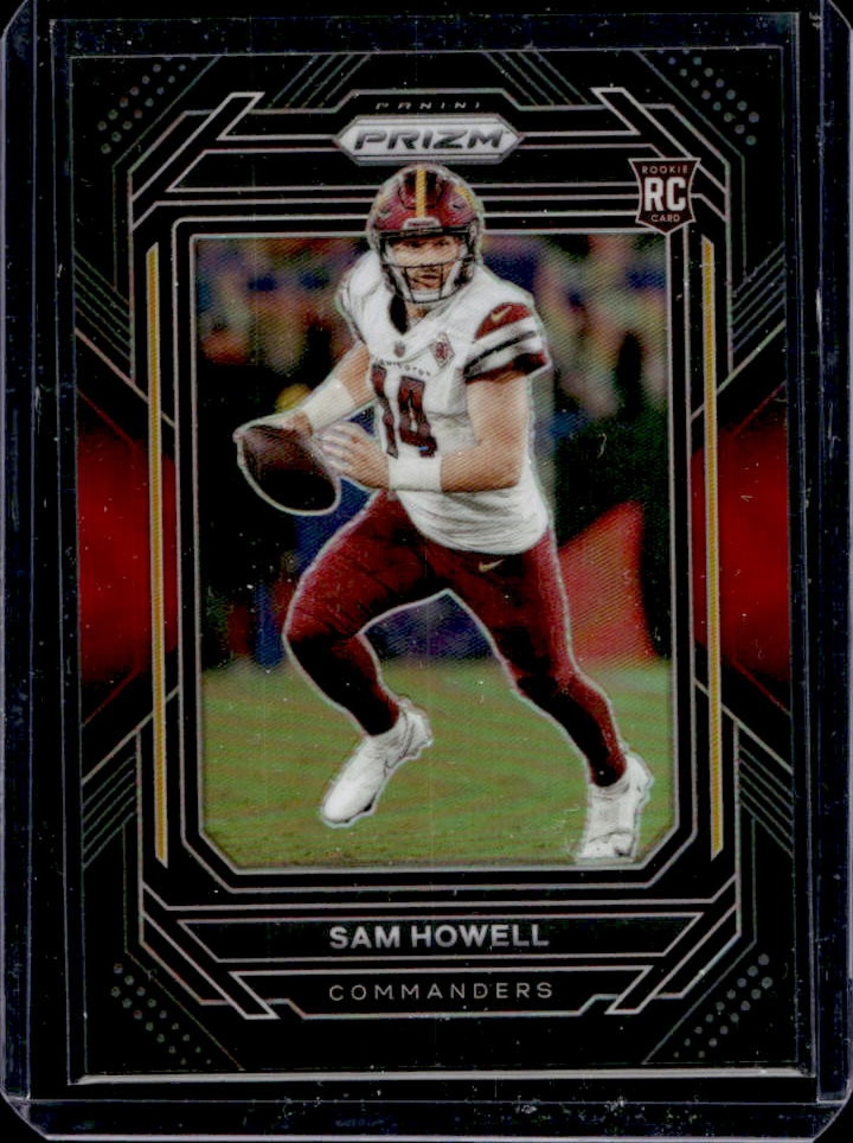 2022 Chronicles Sam Howell Prizm Black RC Red Rookie #/99 Commanders