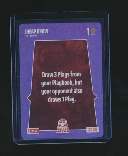 CHEAP DRAW BO JACKSON BATTLE ARENA BONUS PLAY ALPHA FIRST EDITION RARE BPL-25