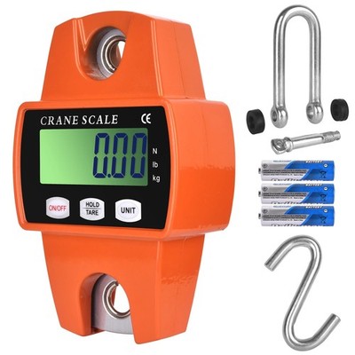 660lb Digital Hanging Scale, 300kg Heavy Duty Handheld Crane Scale with Backlit