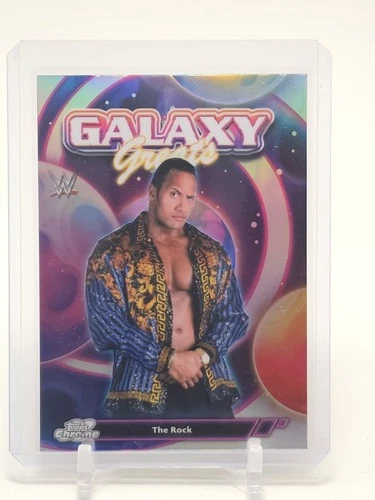 THE ROCK 2026 TOPPS COSMIC CHROME WWE GALAXY GREATS #GG-32 LEGENDS Q3465