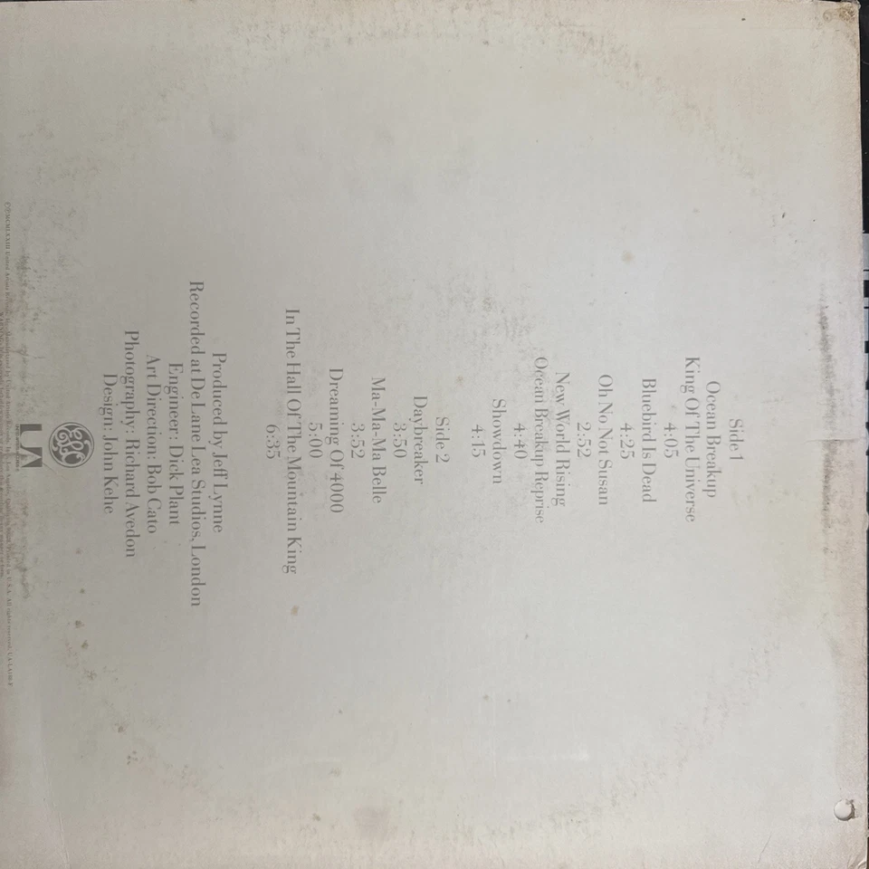 Electric Light Orchestra–On The Third Day(1973 UA-LA188-F/Vinyl, LP, Album, Good - Image 2 of 2