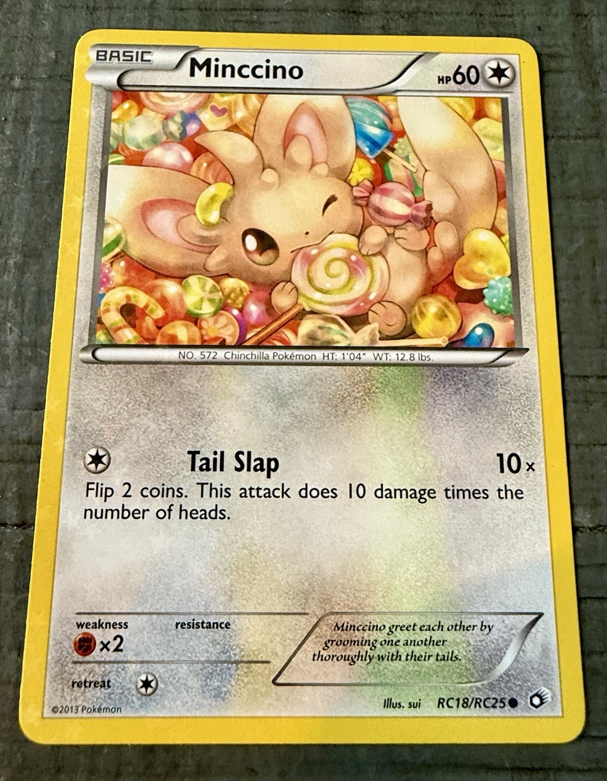 Pokemon TCG Minccino RC18/RC25 Legendary Treasures: Radiant Collection Common