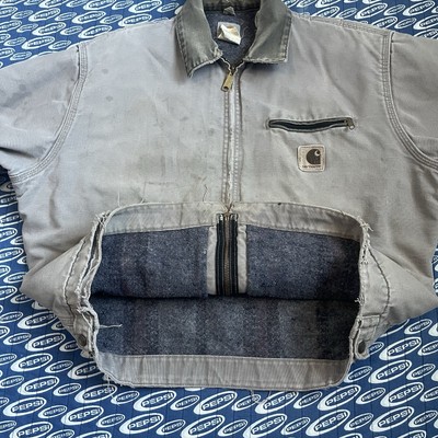 Vintage 90's Carhartt Detroit J64 CMT Blanket Lined Work Jacket