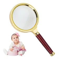 Magnifying Glass 10X Reading Magnifier Handheld Glass Lens Jewelry Loupe Loop