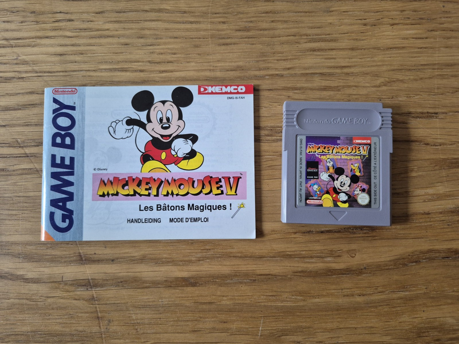 Jeu Mickey Mouse V Les Bâtons Magiques / Nintendo Game Boy / TBE FR FAH