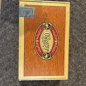 Cinco vintage 1950's Cigar Box 6 cents cigars