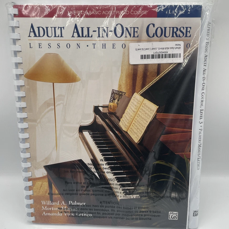 Alfred's Basic Adult All-In-One Piano Course: Level 1-3 Palmer Manus Lethco -NEW - Image 2 of 4