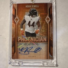 🔥Panini 2025 Phoenix Noah Sewell Bears Phoenician Penmanship Auto Lazer 25/49