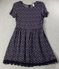 Forever 21 Short Dress Size S With Trim Crochet Lined