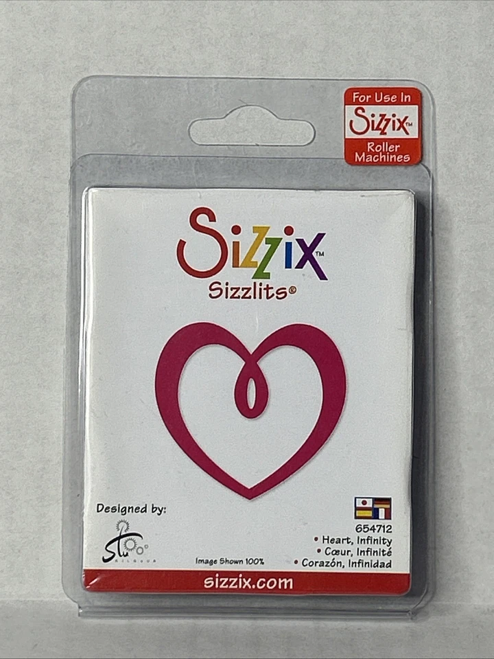 Sizzix Sizzlits Die Heart, Infinity Card Making Scrapbooking Papel Artesanías Foto 2 de 4