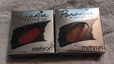 Mehron Paradise Water Activated Face  Body Paint Makeup AQ Red 1.4oz Ea. New