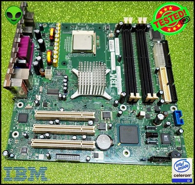 F19R0837 GV C68182-205 IBM Socket 478 Motherboard + Celeron D 2.4GHz CPU