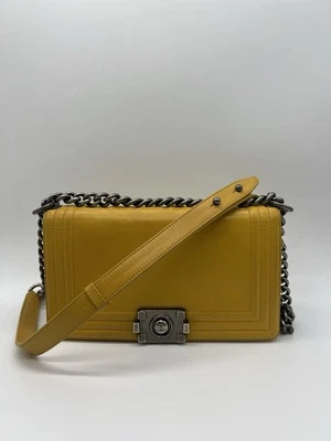 CHANEL Boy Large Schwarz Lammleder Handtasche
