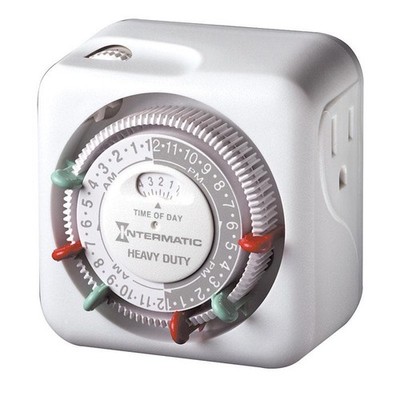 Intermatic TN311K 15A Heavy Duty 24-hour Plug-In Lamp and Appliance Timer