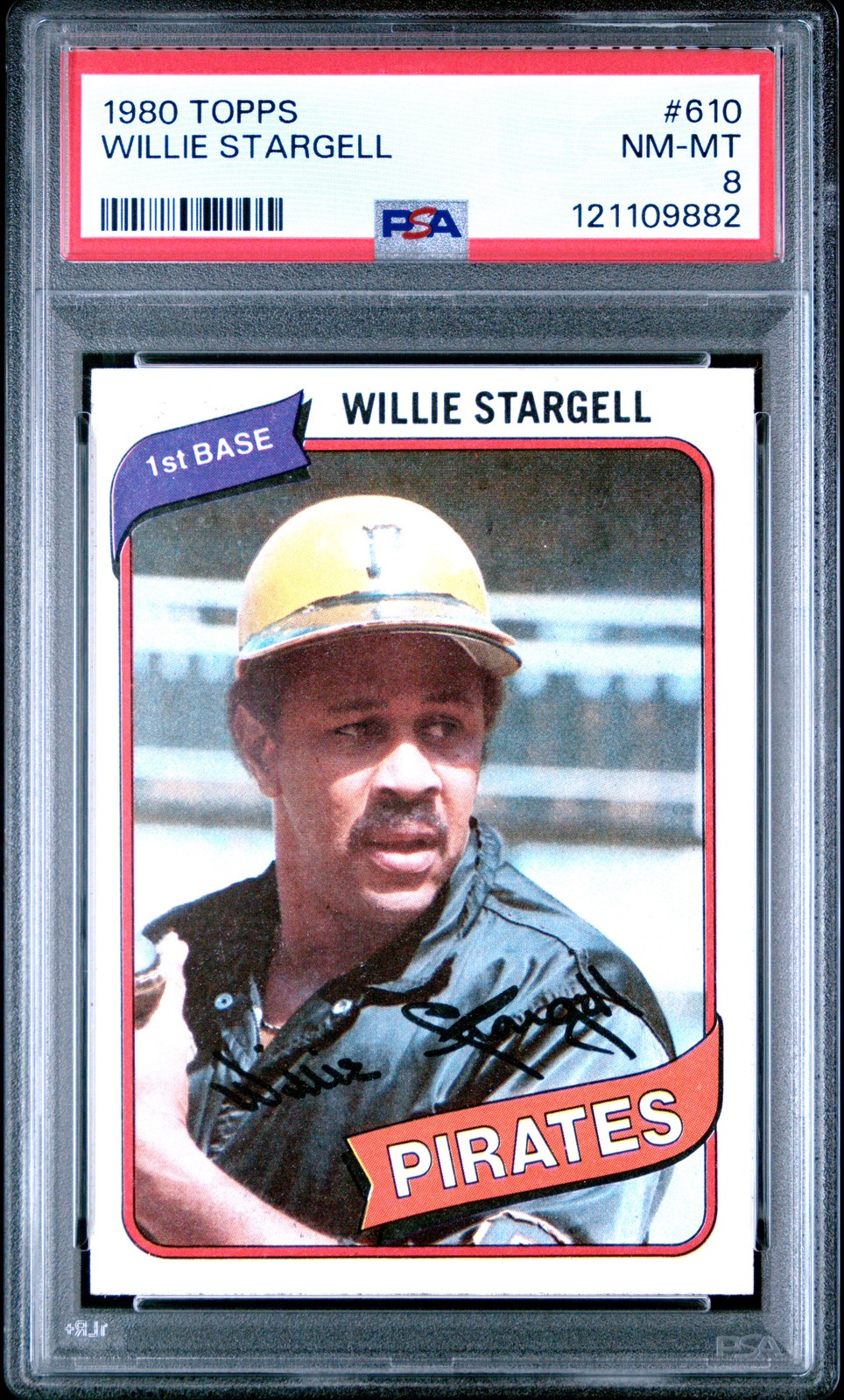 1980 TOPPS #610 WILLIE STARGELL PSA 8
