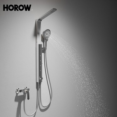 HOROW Edelstahl Regendusche Set mit 4 Massage-Modi, Duschset ohne Armatur