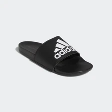 Adidas Adilette Black & White Comfort Slides - Casual Iconic Slip-on Sandals