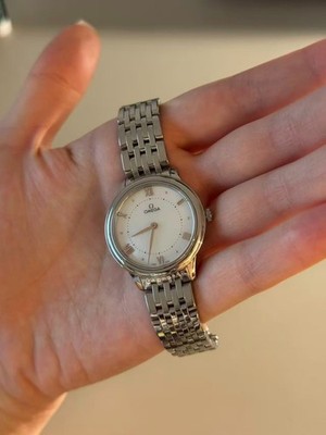 womens omega watch deville prestige steel on steel, 30mm