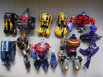 Transformers ANIMATED PARTS fodder lot 2008 Bumblebee-Grimlock-Snarl-Soundwave