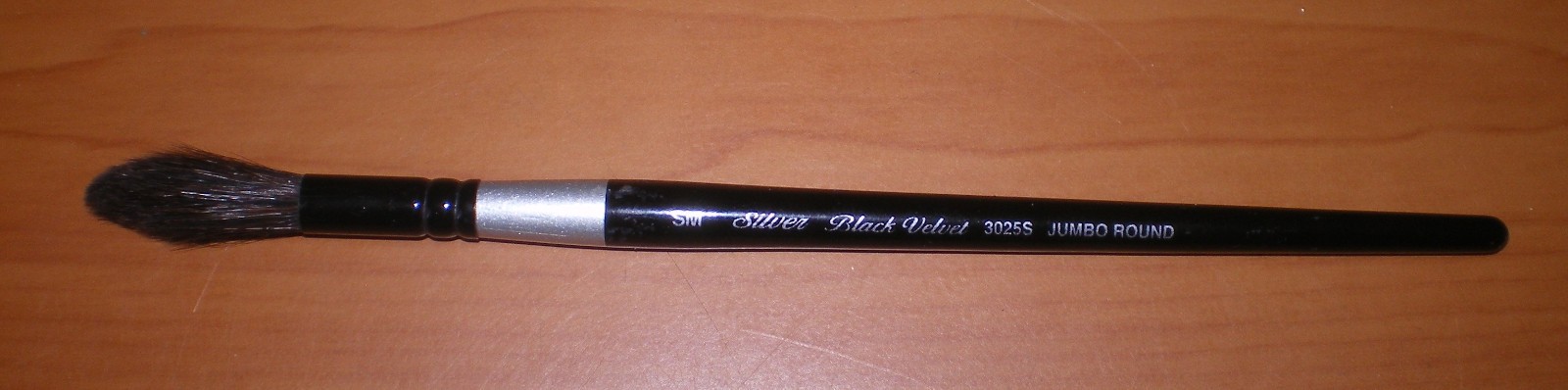 Silver Black Velvet Brush 3025S JUMBO Round Wash SMALL Watercolor Gouache Inks