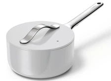 1.75 qt Caraway Nonstick Ceramic Sauce Pan Grey with 7" Lid ~ PTFE & PFOA Free