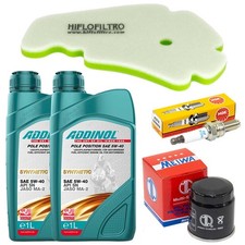 Filtro Olio Olio 2L Manutenzione Filtro Aria Candela per Piaggio Carnaby 300 ie 2010-2013