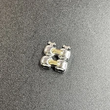 TIFFANY Genuine 2 Link TESORO L0112 Watch Parts Gold Combo K18 SS 14mm #3