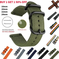 18mm 20mm 22mm 24mm Nylon Watch Band Divers Replacement Strap Universal Bracelet