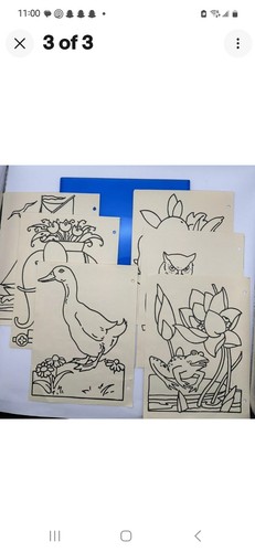 Kit Disegno Casa Gioco Disegno Rapido PRESSMAN Vintage Ottimo - Foto 5 di 6