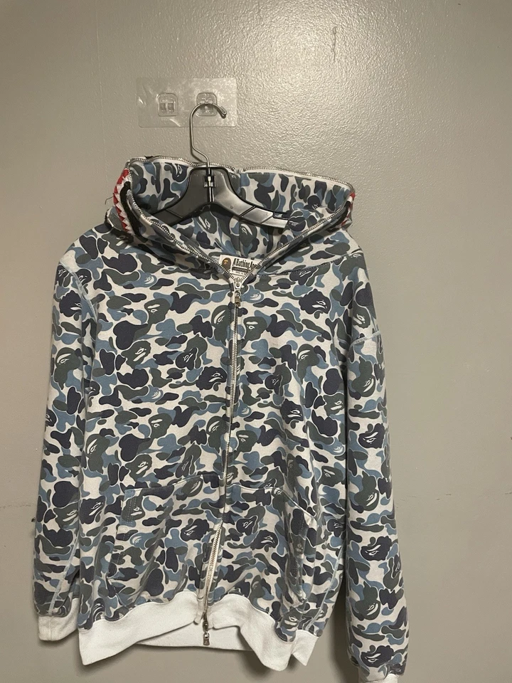 BAPE - ABC Camo Shark Full-Zip Hoodie - Size M - Image 3 of 4