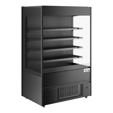 47 3/16" Black Extra Deep Vertical Open Air Merchandiser with LED Lighting - 115