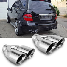 Auspuffblende Endrohre Doppelrohr F&uuml;r W164 W166 W204 A209 C209 W211 W212 W221