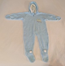 Toddler Vintage 70's JC Penney  s Footy Pajamas Toddle Time Light Blue Size 1 1/2
