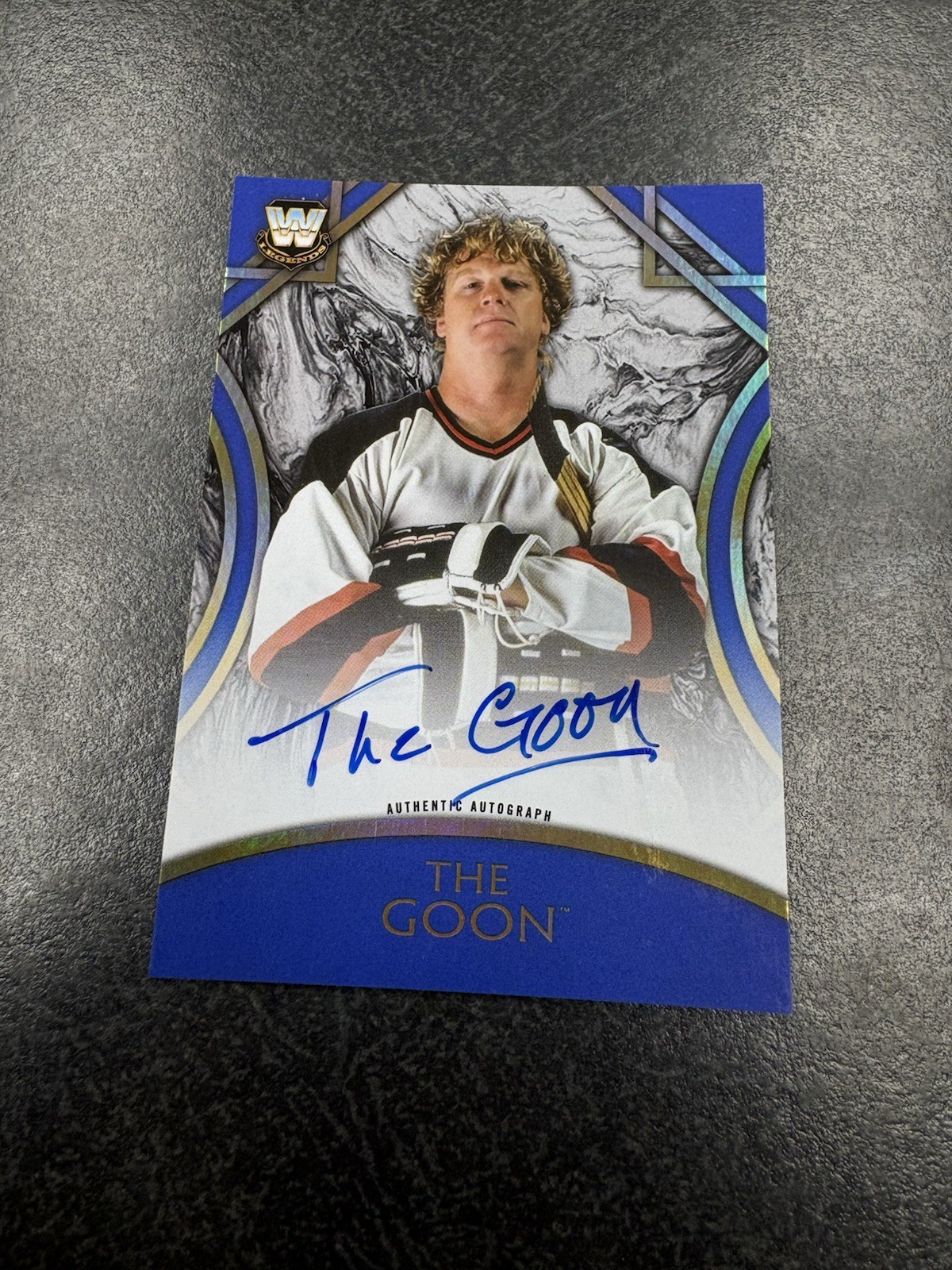 The Goon 2018 Topps WWE Legends Autograph Card Auto WWF Rare Blue 5/25 view 1