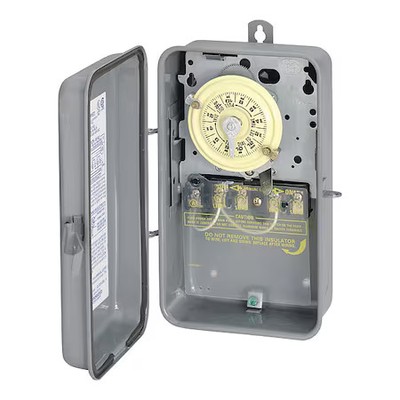 Intermatic T103r Electromechanical Timer, 24-Hr, 40A, 3R