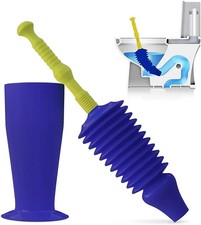 Image of Zuvo Powerful Toilet Plunger Airpush For Unblocking Kitchen/Bathroom Drains New