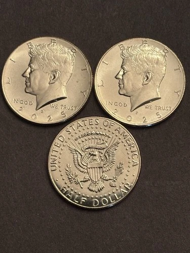 2025 P & D  Kennedy Half Dollar uncirculated.