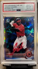 Jaison Chourio 2022 Bowman Chrome 1st Bowman Sapphire PSA 10 Autograph