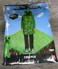 Minecraft Creeper Youth Large 10/12 Halloween Jumpsuit Classic Child Costume