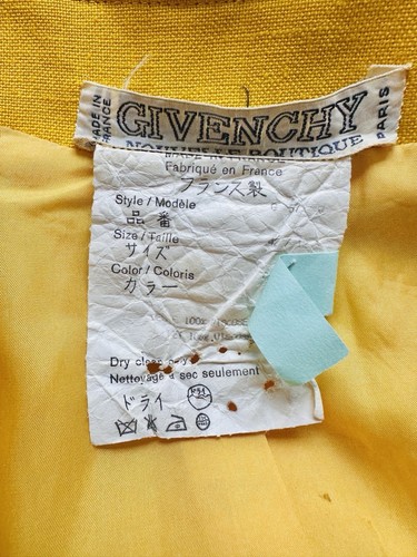 Givenchy Blazer Jacket Vintage 80’s Boutique Jellow Couture Viscose Size FR 38 S - Picture 21 of 23