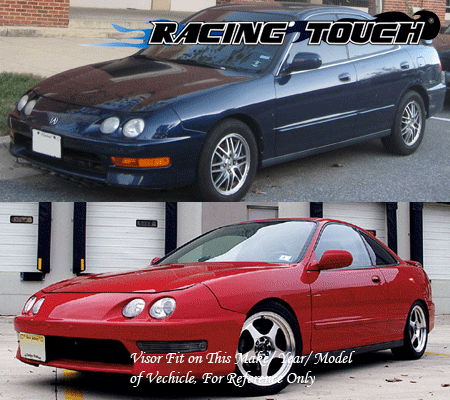 Rain Guards Sun Visor Deflector & Sunroof Combo 3pcs For 94-01 Acura Integra - Bild 7 von 7