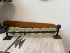 JAN BARBOGLIO BALLIN RAILROAD (6) VOTIVE CANDLE HOLDER 23”