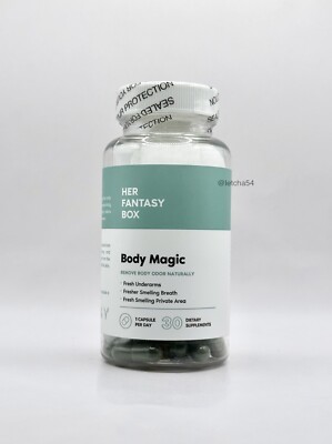 Her Fantasy Box Body Magic Remove Body Odor (30 Capsules) New & Sealed