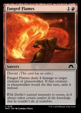 Fanged Flames Light Play, English Magic the Gathering MTG Modern Horizons 3