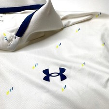 Under Armour The Performance Polo Golf Shirt Men XL White Short Sleeve Loose Fit