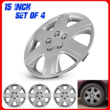 15 Push-on Silver Set Of 4 Wheel Cover Hubcaps For 2005-2008 Toyota Corolla 15 Push-on Silver Set Of 4 Wheel Cover Hubcaps For 2005-2008 Toyota Corolla
